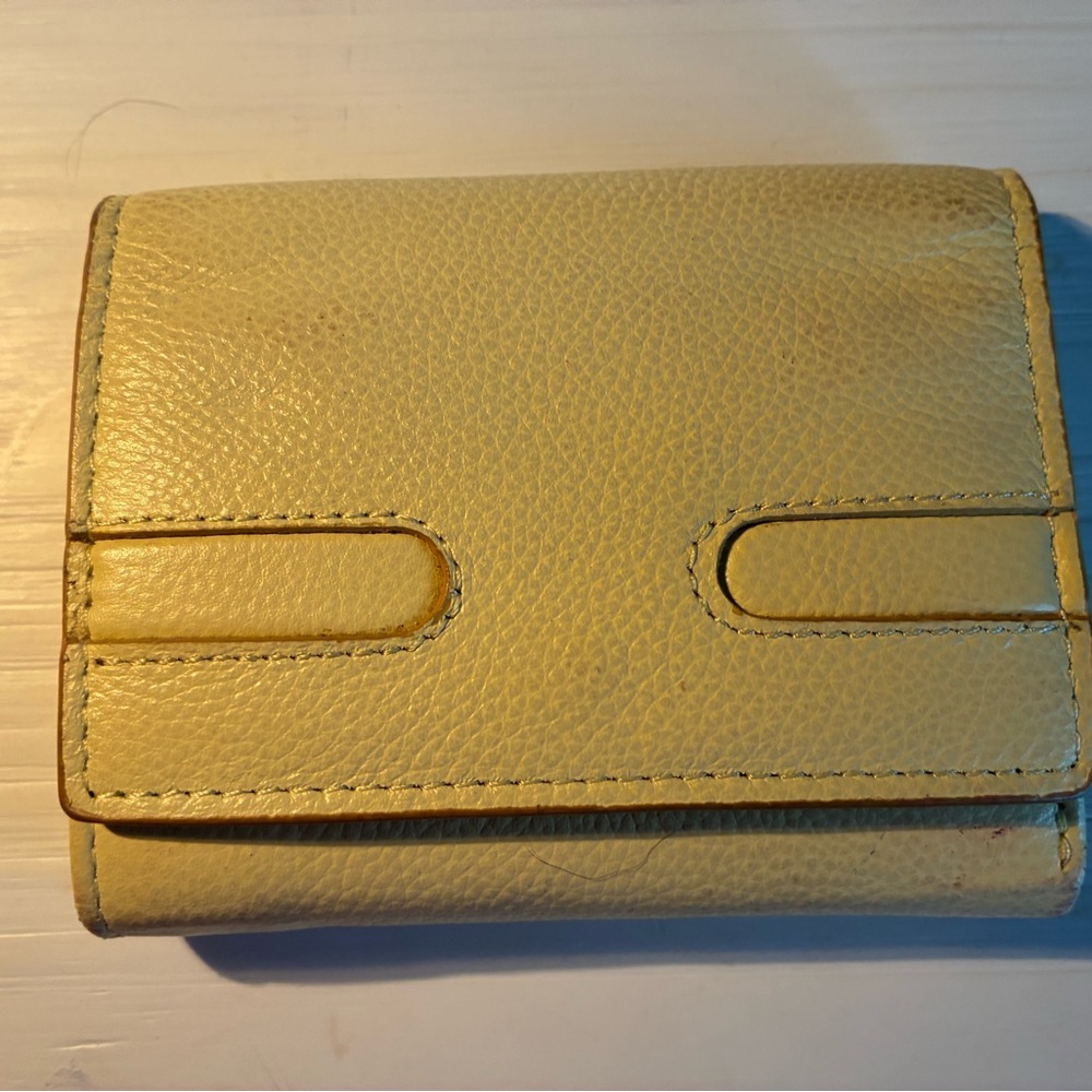 Yellow Leather Wallet